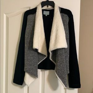 Black and white cardigan